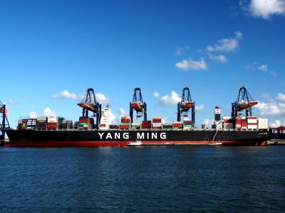 YM Winner (ship, 2015), IMO 9684689, Call Sign VROL7, Port of Rotterdam pic2