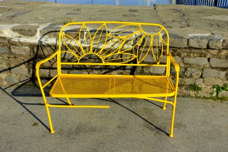 Yellow bench - San Francisco, CA - DSC02508
