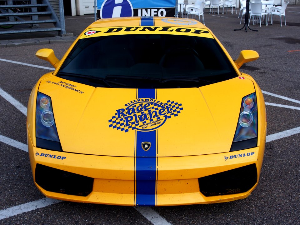 Yellow Lamborghini Gallardo, Race Planet at Zandvoort, pic2