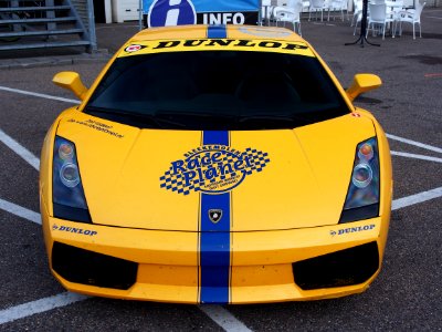 Yellow Lamborghini Gallardo, Race Planet at Zandvoort, pic2