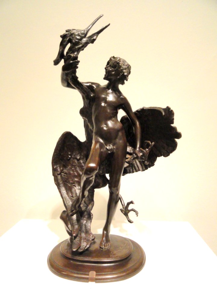 Young Faun with Heron by Frederick William MacMonnies, modeled 1889, cast 1894 or 1904 - Corcoran Gallery of Art - DSC01258