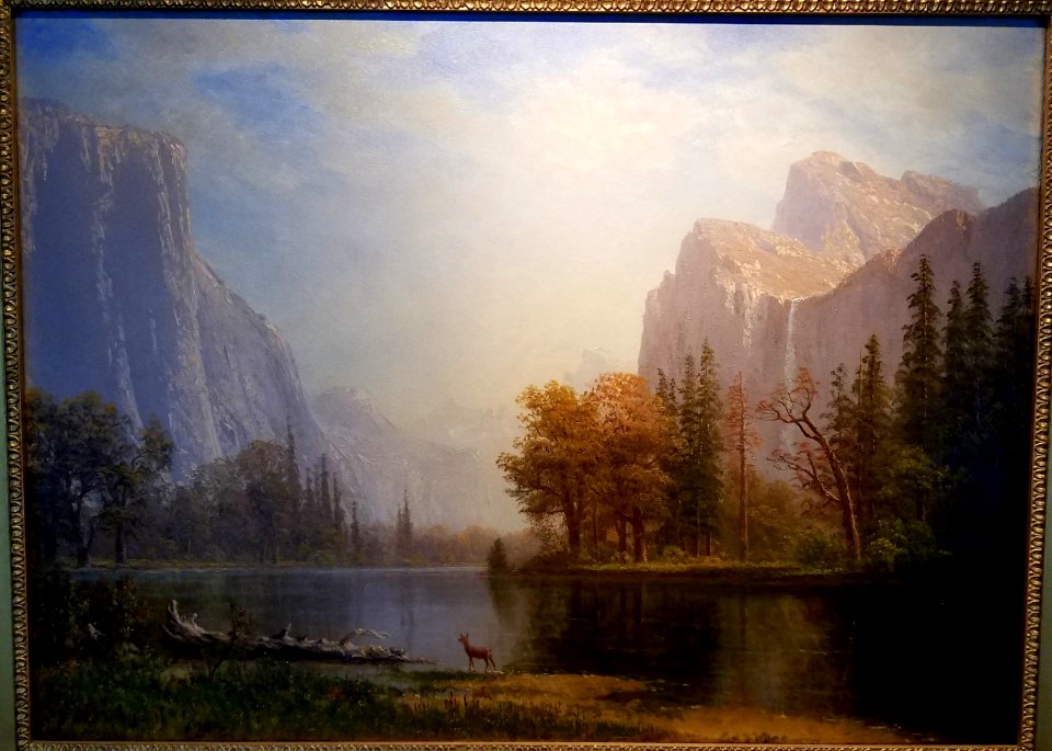 Yosemite Valley by Albert Bierstadt, c. 1865, oil on canvas - Hyde Collection - Glens Falls, NY - 20180224 121336
