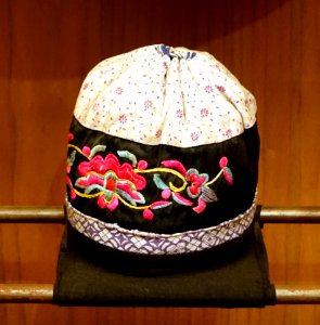 Young girl's hat, Nung (Nung An) , Nung - Vietnam Museum of Ethnology - Hanoi, Vietnam - DSC02849 photo