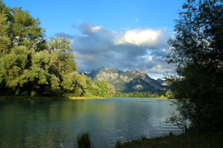 Tegelberg lake sky photo