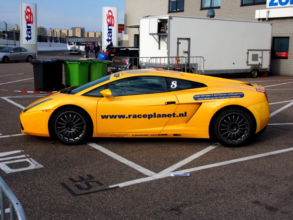 Yellow Lamborghini Gallardo, Race Planet at Zandvoort, pic3