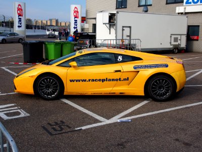 Yellow Lamborghini Gallardo, Race Planet at Zandvoort, pic3
