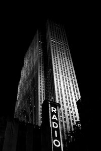 Skyscraper tower dark