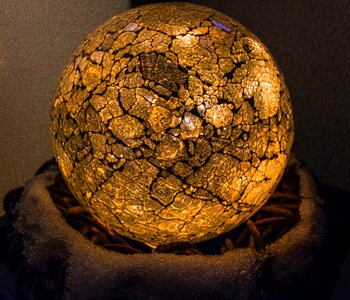 Spherical glass lighting photo