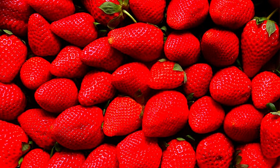 Strawberries red plum jam