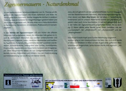 Zigeunermauern-Sankt-Thomas-Oberoesterreich-Infotafel