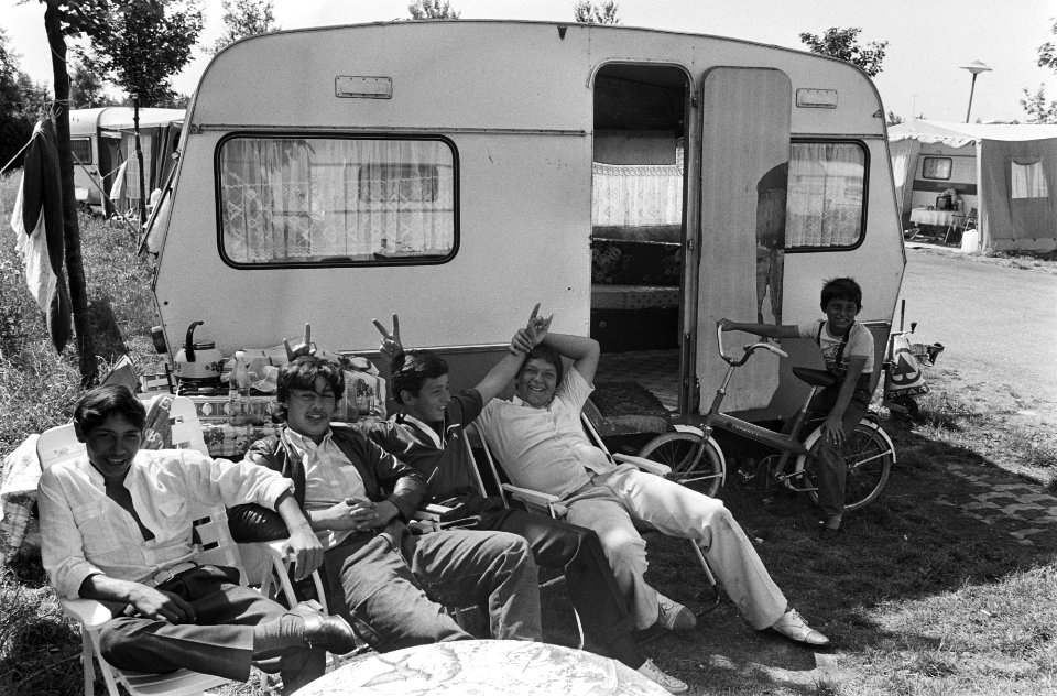 Zigeuners, caravans, Utrecht (prov), Utrecht (stad), Bestanddeelnr 932-6494