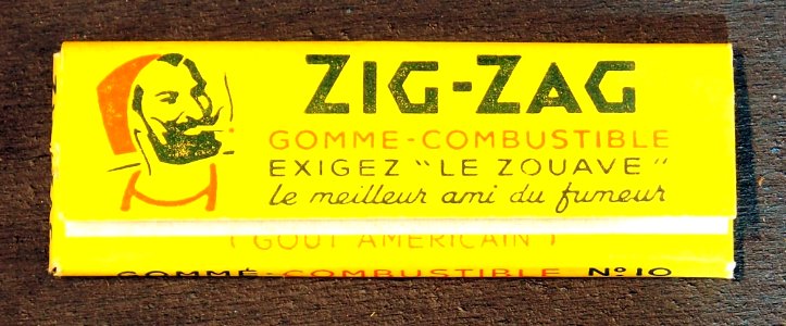 Zig-Zag papier a cigarettes (Cigarette rolling papers) (back) photo