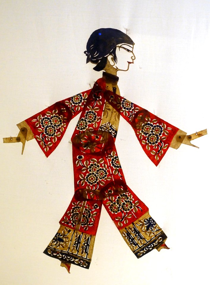 Zhong Kui sent his Sister Off, China, Qing dynasty, 1644-1911 AD, cowhide - Sichuan Provincial Museum - Chengdu, China - DSC04627