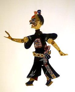 Zhong Kui sent his Sister Off, China, Qing dynasty, 1644-1911 AD, cowhide - Sichuan Provincial Museum - Chengdu, China - DSC04629