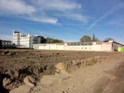 Zevenaar, TURMAC (13) Gebouw 12, nu o.a. bibliotheek en publieke ruimtes, rechterzijde en verbinding naar gemeentehuis