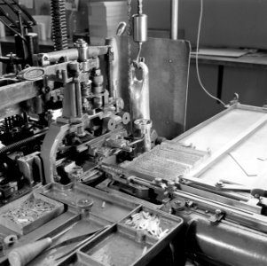 Zetmachine met zetwerk, Bestanddeelnr 254-5246