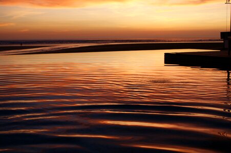 Dusk evening reflection photo