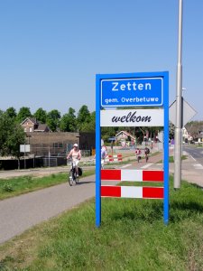 Zetten (Overbetuwe) welkomstbord