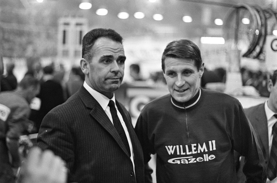 Zesdaagse Amsterdam, nummer 17, 18 en 19 Peter Post en Rik van Steenbergen, Bestanddeelnr 920-9087