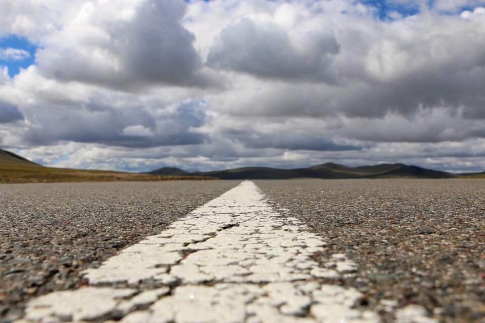 Landscape road away