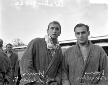 Zeslanden waterpolotoernooi in Huizen Nederland - Frankrijk (2-1) Hans Aalber, Bestanddeelnr 912-8249