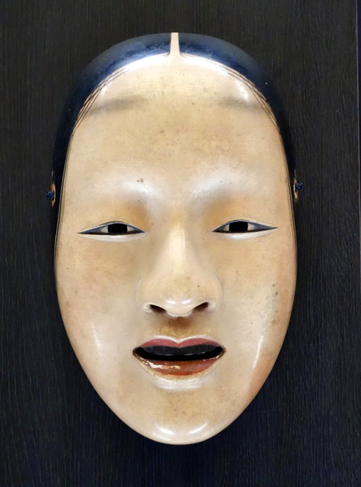 Zo'onna Noh Mask, Edo period, 18th century, wood with polychromy - Tokyo National Museum - DSC06166