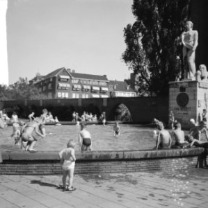 Zomer zonnen en baden bij het Van Heutsz monument, Bestanddeelnr 918-0690