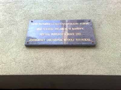 Znojmo - budova Rudolfa Stloukala B