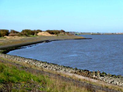 Zicht vanaf Afsluitdijk nabij Den Oever