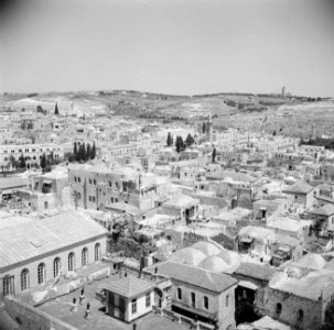 Zicht over de stad Jeruzalem, Bestanddeelnr 255-5197