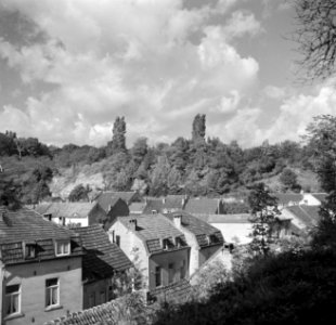 Zicht op Valkenburg met op de achtergrond de Cauberg, Bestanddeelnr 252-0189