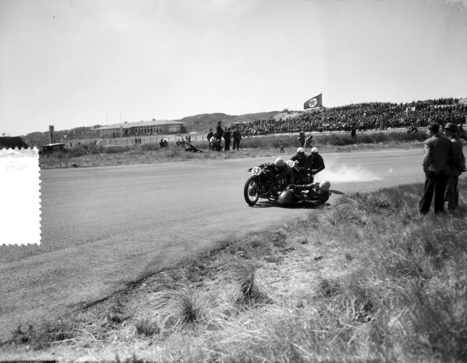 Zijspanrace Zandvoort. Jack Wijns (Belgie), Bestanddeelnr 907-7837