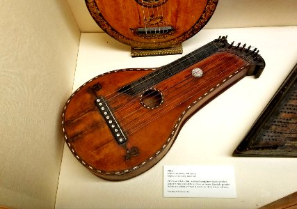Zither, southern Germany, 1800s, maple, spruce, ivory, rosewood - Casadesus Collection of Historic Musical Instruments - Boston Symphony Orchestra - 20190927 125231