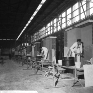 Zilveren troffels 1965 te Rotterdam uitgereikt, de leerlingen aan het werk, Bestanddeelnr 918-0399