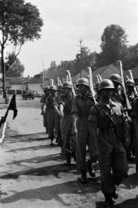 Zaterdagmorgen 27 november 1948 werden te Tjimahi in de Kaderschool I Infanterie, Bestanddeelnr 2182