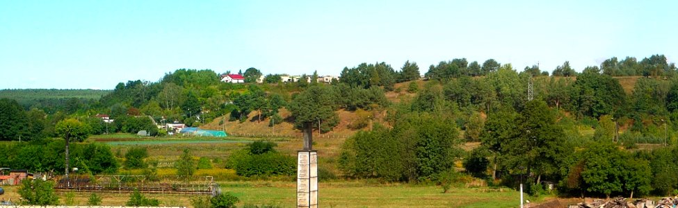 Zbocze Piasków z terasy Jachcic