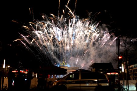 ZDF new year TV show Brandenburg gate for 2021 firework from Unter den Linden 48