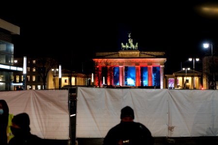 ZDF new year TV show Brandenburg gate for 2021 from outside 08