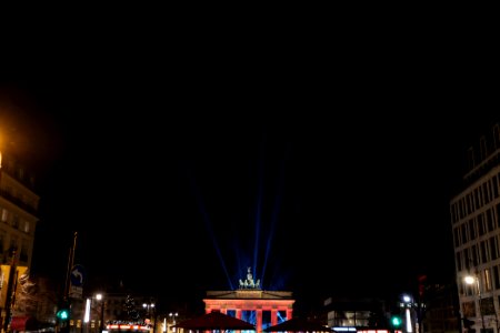 ZDF new year TV show Brandenburg gate for 2021 from outside 20
