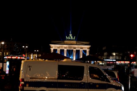 ZDF new year TV show Brandenburg gate for 2021 from outside 11