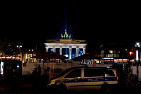 ZDF new year TV show Brandenburg gate for 2021 from outside 14