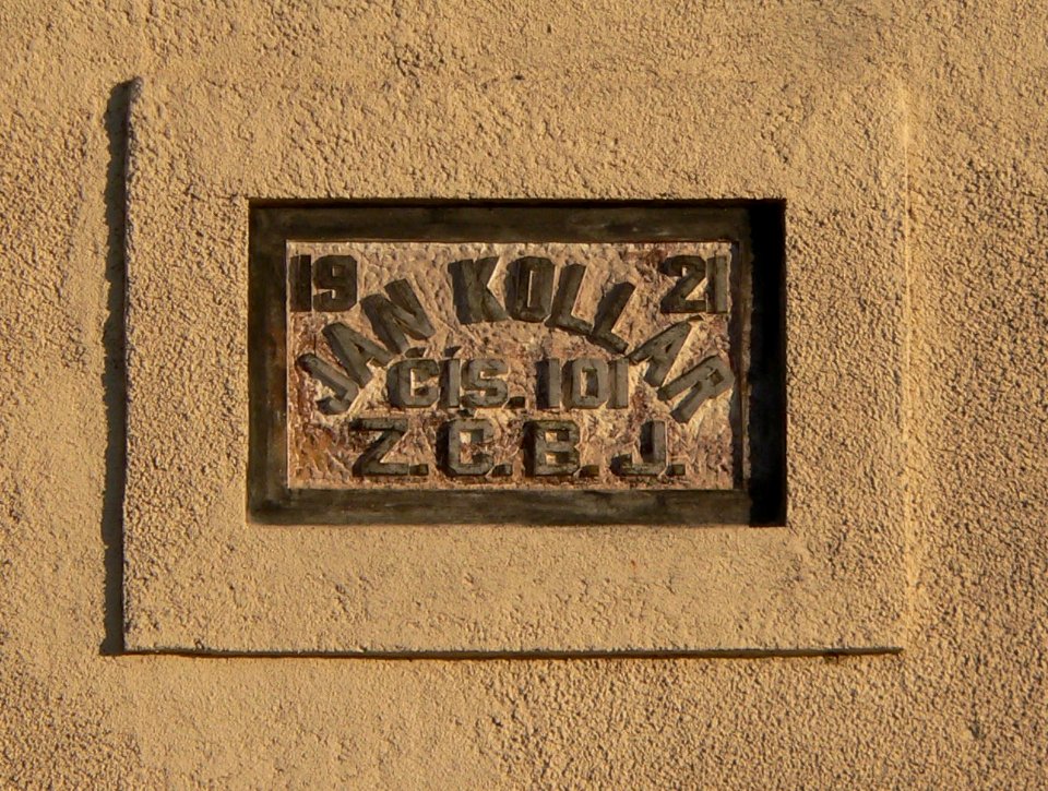 ZCBJ Rad Jan Kollar cis 101 inscription