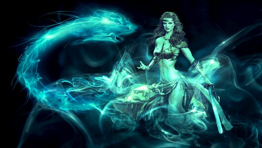 Nature veil turquoise