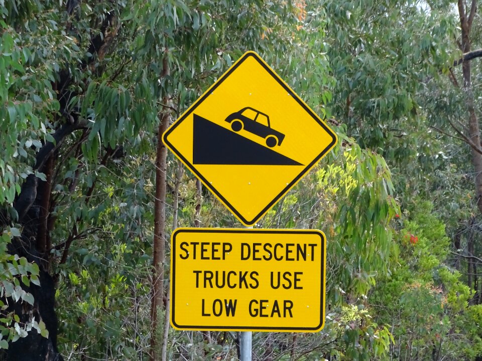 Highway signpost traffic
