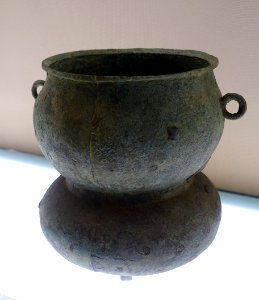 Zeng cooking ware, China, unearthed at Baihuatan Middle School, Chengdu City, Warring States period, 475-221 BC, bronze - Sichuan Provincial Museum - Chengdu, China - DSC04252