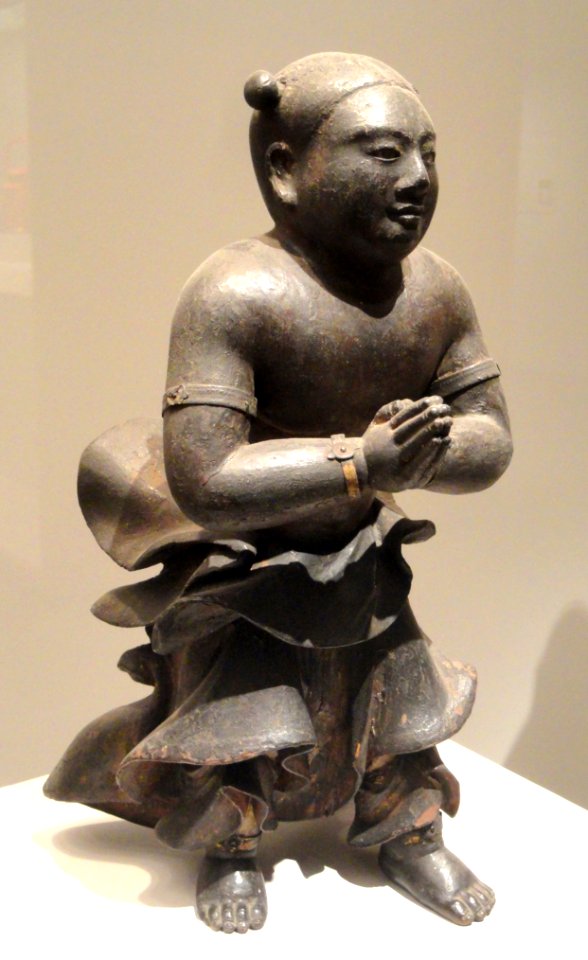 Zenzai Doji, 12th to 14th century, Japan, wood with glass, polychromy, metal accessories - Art Institute of Chicago - DSC00180
