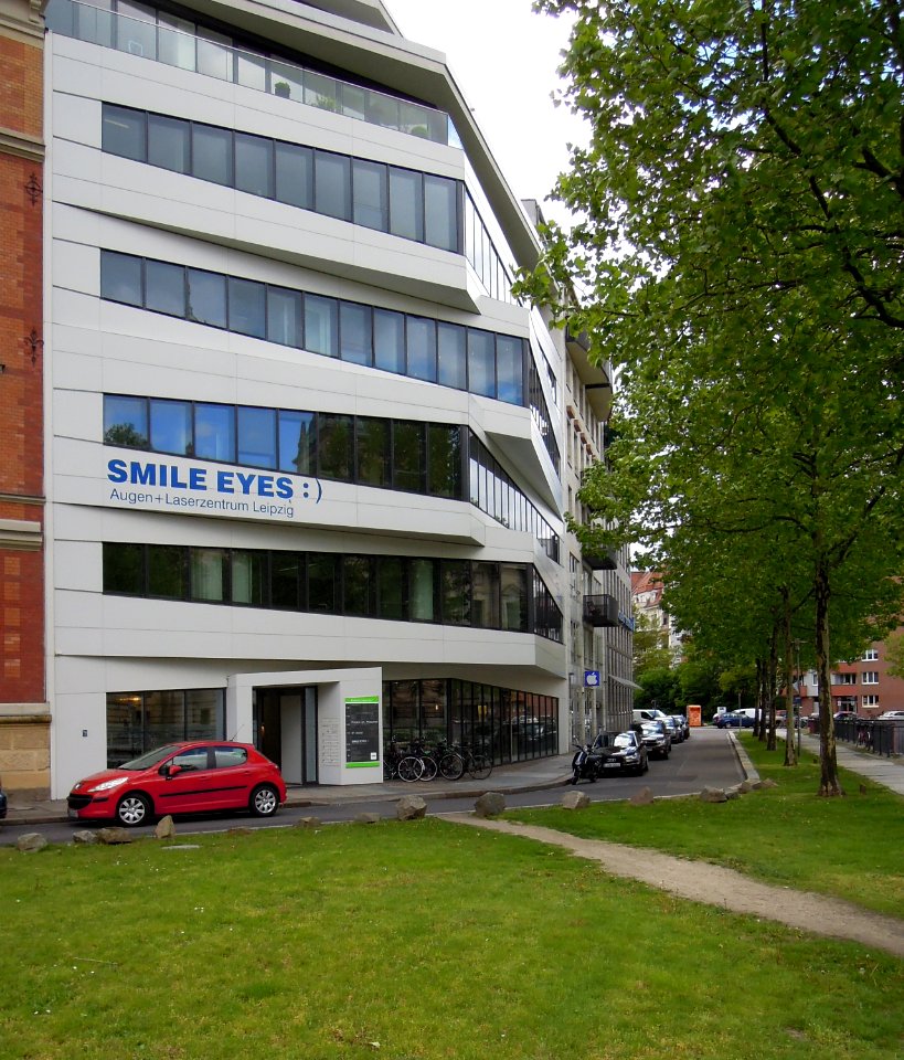 Zentrum für Augenheilkunde -Smile Eyes- in der Lampestraße in Leipzig Mitte Mai 2019b