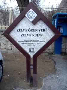 Zelve Açık Hava Müzesi tabela