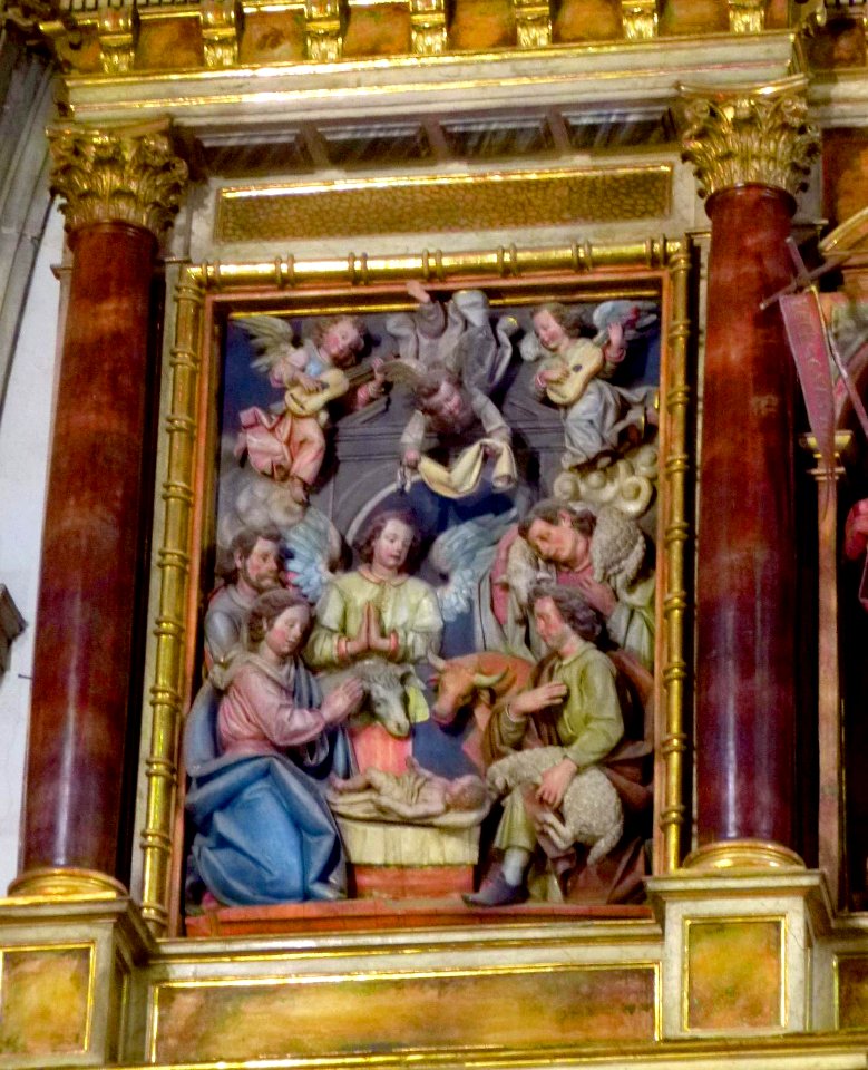 Zegama - Iglesia de San Martín de Tours, interiores, retablo mayor 06