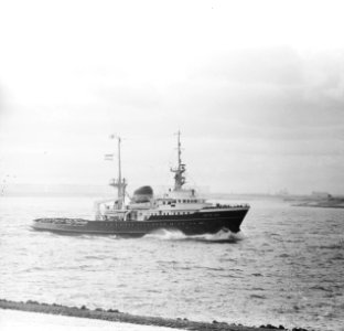 Zeesleper De Witte Zee (III) bij aanvang van de eerste proefvaart, Bestanddeelnr 919-5600